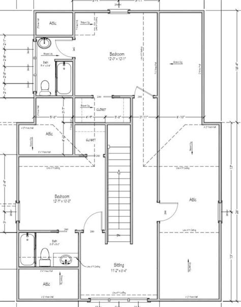 Cottage House Plan Building Plan Cotton Blue Cottage Etsy Cottage