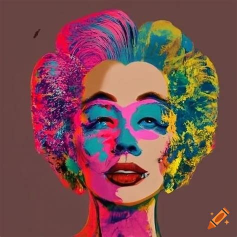 Pop Art Portrait With Vibrant Colors