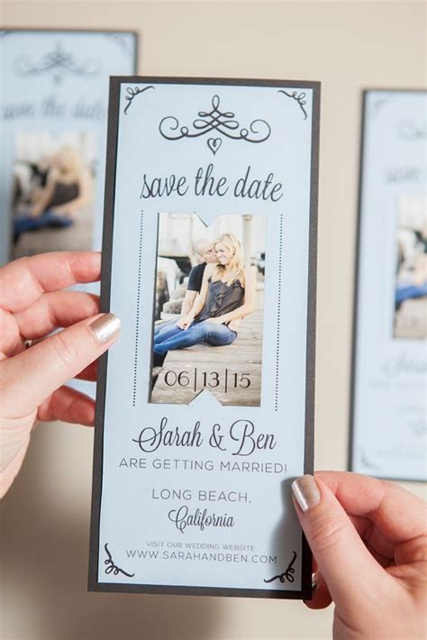 Remind loved ones to save the date with a evite premium card. Learn how to easily make your own magnet save the dates! | Wedding, Keep in and Wedding cards