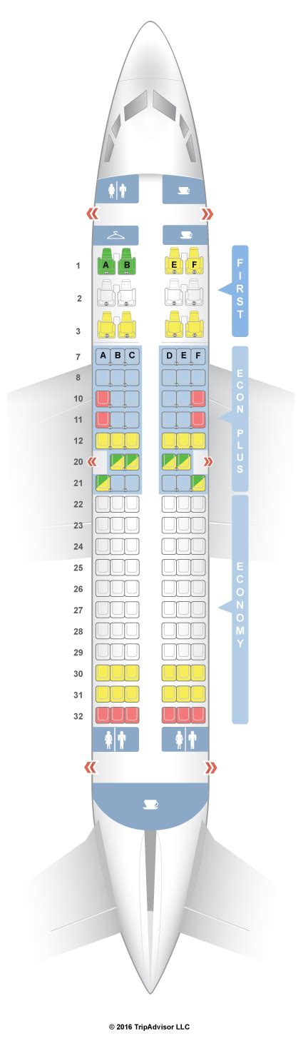 Seatguru Seat Map United Boeing 737 700 737 Domestic