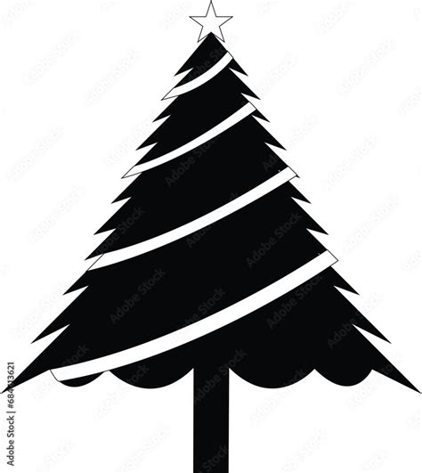Free Vector Christmas Tree Silhouettes Clipart Design Logos Vector