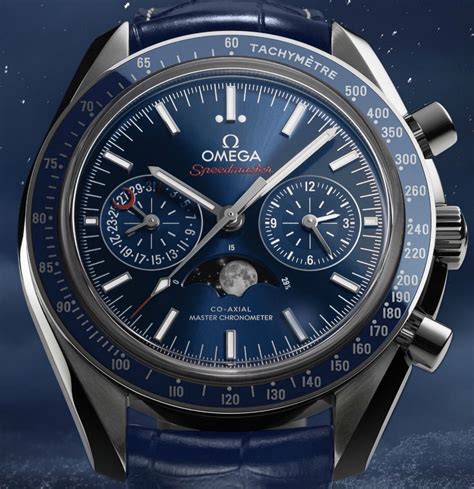 Omega Speedmaster Moonphase Chronograph Master Chronometer Watch For