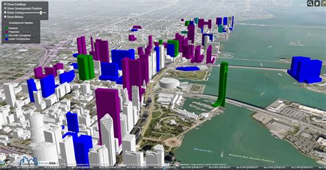 Interactive 3d Map Shows Present And Future Miami Skyline Building