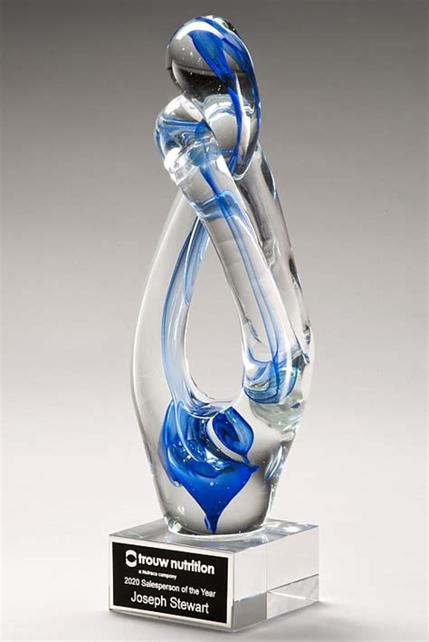 Contemporary Art Glass Award Hit Trophy