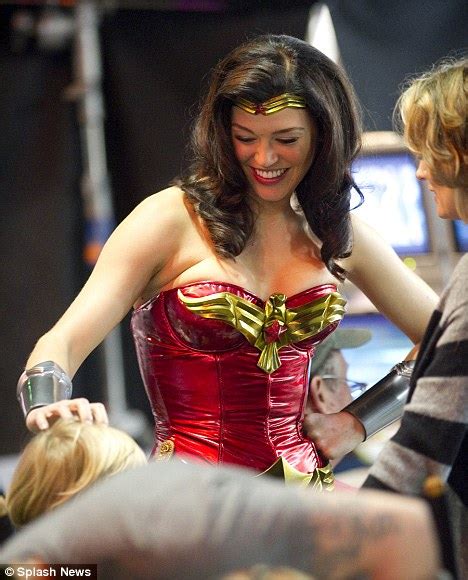 Wonder Woman Struggles To Stay In Her Costume