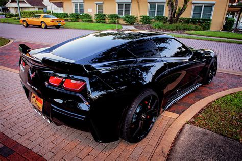 2014 Chevrolet Black Corvette C7 192 Photograph By Rich Franco Fine