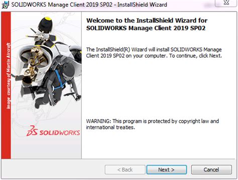 If the setup wizard says installshield, you're golden. SOLIDWORKS Manage Client Installation