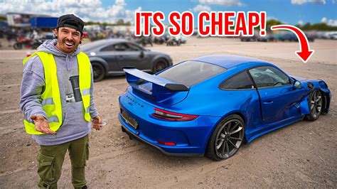 I Found A Wrecked Porsche 911 Gt3 At Auction Youtube