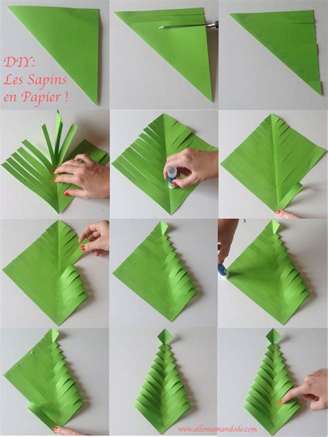 Comment fabriquer des boules de noël en papier ? Fabrique des Sapins de Noël en papier (DIY facile et ...