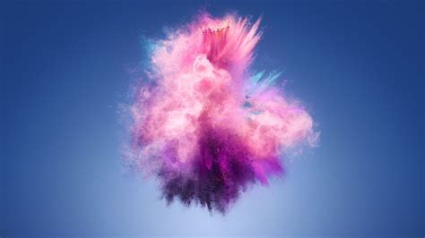Desktop Wallpaper Color Splash Explosion Huawei 7s Stock Hd Image