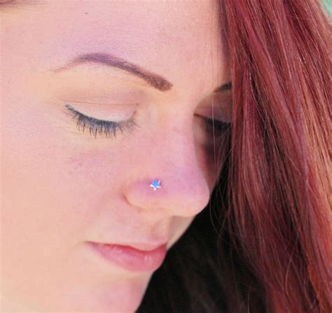 Star Nose Stud Celestial Nose Ring Tiny Star Nose Ring Etsy