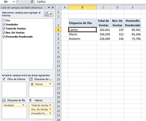 Calcular Promedio Ponderado En Tablas Din Micas Jld Excel En