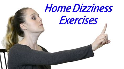 Inner Ear Balance Home Exercises To Treat Dizziness Vestibular Home Exercises YouTube