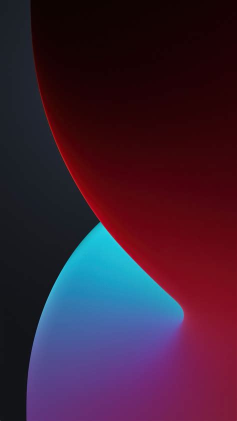 Ios 14 Wallpaper 4k Wwdc 2020 Iphone 12 Ipados Dark Red Stock