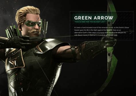 Green Arrow Injustice 2 Character Portrait Dc