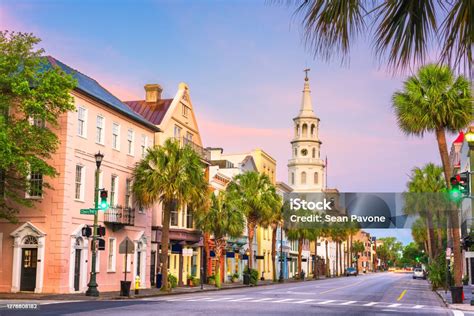 Charleston South Carolina Usa In The French Quarter Stock Photo