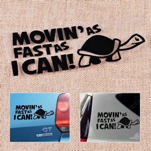 Moving As Fast As I Can Turtle Vinyl Decal Funny Car Truck Window Bumper Sticker EBay