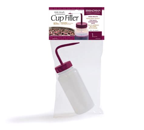 Wide Mouth Communion Cup Filler With Squeeze Spout 16 Oz Bottle B