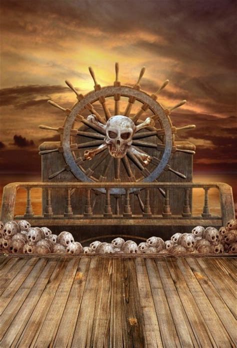 Lfeey X Ft Vintage Wood Pirate Ship Backdrop Sea Weather Mysterious