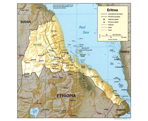 Maps Of Eritrea Collection Of Maps Of Eritrea Africa Mapsland