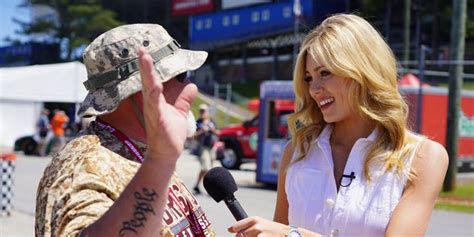 Behind The Scenes Fox Nations Abby Hornacek Spotted At Talledega With