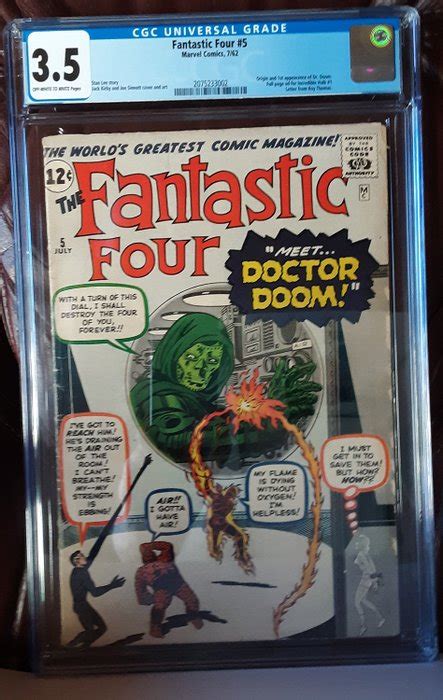 Fantastic Four 5 Doctor Doom Cgc Graded 35 Catawiki