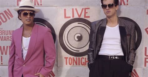 bruno mars and mark ronson debut uptown funk video