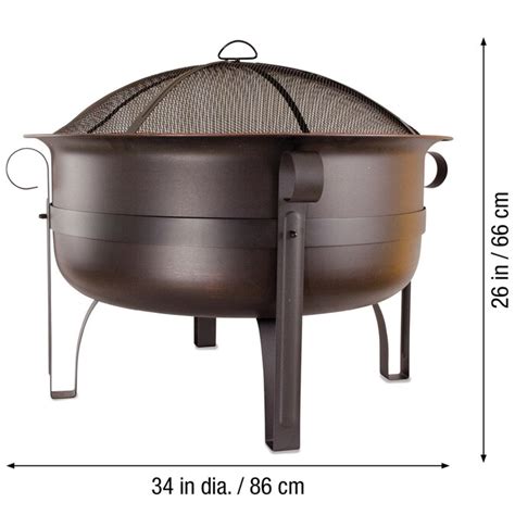 Full table or fire pit: Endless Summer 34-in W Oil Rubbed Bronze Steel Wood ...