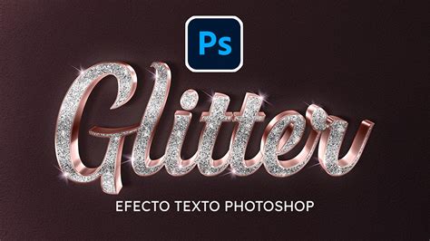 Texto 3D Glitter En Photoshop Aprende Facil