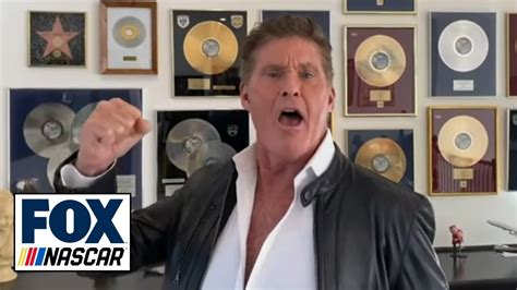 David Hasselhoff Sings The National Anthem For Enascars Dover Event