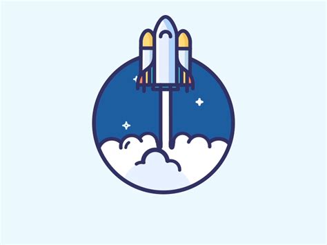 A fun squash and stretch animation with particle effects. Rocket Animation by Justas Galaburda on Dribbble