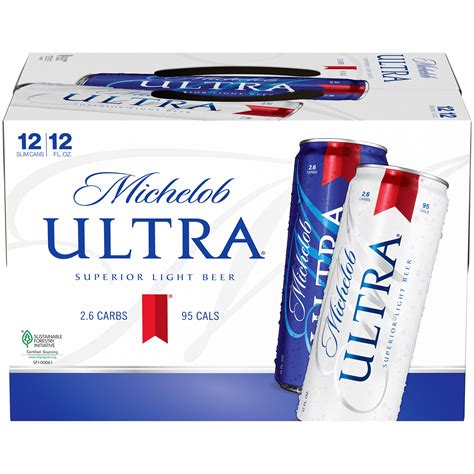 Michelob Ultra Beer 12ct 12oz Slim Line Cans Id Required Garden Grocer