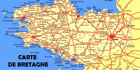Carte De Bretagne Du Sud ≡ Voyage Carte Plan