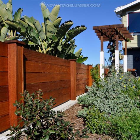 Heres A Beautiful Cumaru Fence The Warm Red Tones Create A Lovely