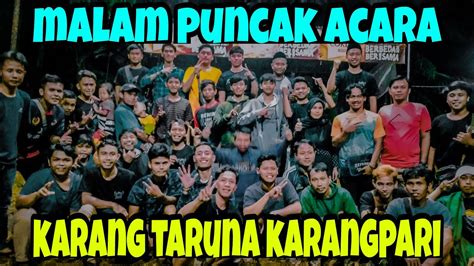 Malam Puncak Acara Spesial Lebaran Volly Ball Plastik Karang