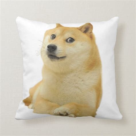 Doge Meme Doge Shibe Doge Dog Cute Doge Throw Pillow