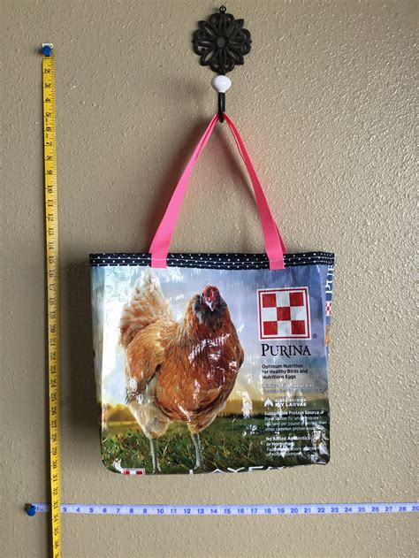 Up Cycled Chicken Feed Bag For Chicken Lovers Beach Etsy