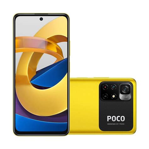 Celular Smartphone Xiaomi Poco X4 Pro 5g 128gb Amarelo Dual Chip