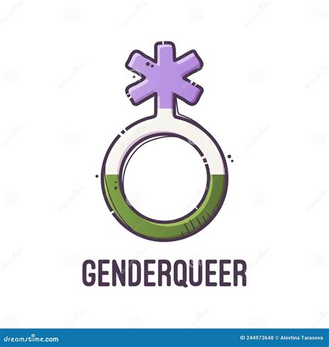 gender symbol genderqueer signs of sexual orientation vector stock vector illustration of