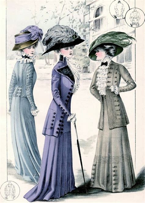 Edwardian Fashion 1909 Edwardian Fashion Fashion Plates Edwardian