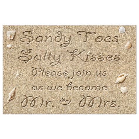 Save The Date Beach Sandy Toes Salty Kisses Save The Date Postcards Sandy Toes Save The Date