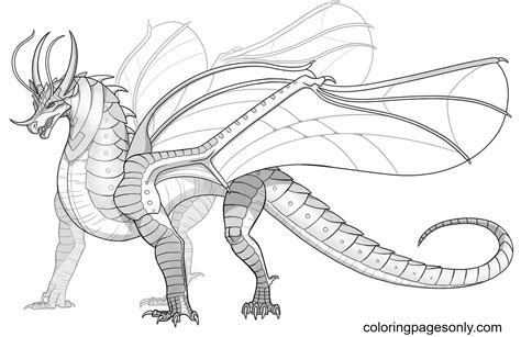 Wings Of Fire Silkwing Dragon Coloring Pages Wings Of Fire Coloring My Xxx Hot Girl