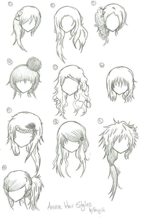 More Mangaanime Hair Part 2 Manga Drawing Drawings Anime Hair