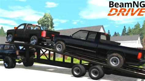 Beamng Drive Rp 31 Picking Up 2 Gmc Sierra Trucks Obs Chevy 1500