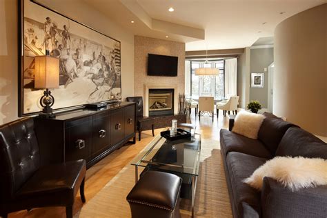 Executive Retreat Transitional Living Room Toronto By Parkyn
