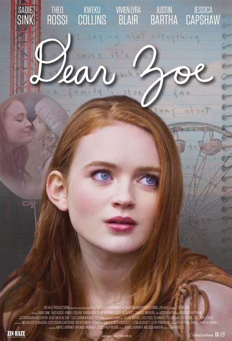 Sadie Sink In Emotional Coming Of Age Film Dear Zoe Official Trailer