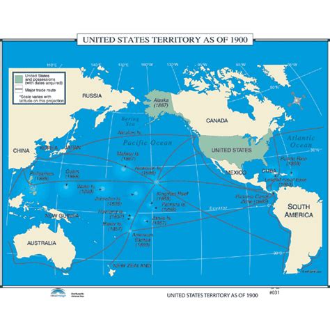 History Maps For Classroom History Map 031 Us Territory As Of 1900