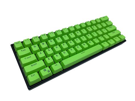 Hayabusa 60 Keyboard Green Alpherior Keys