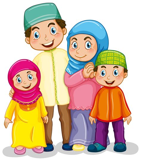 Gambar Kartun Muslimah Keluarga Bahagia Adalah Imagesee