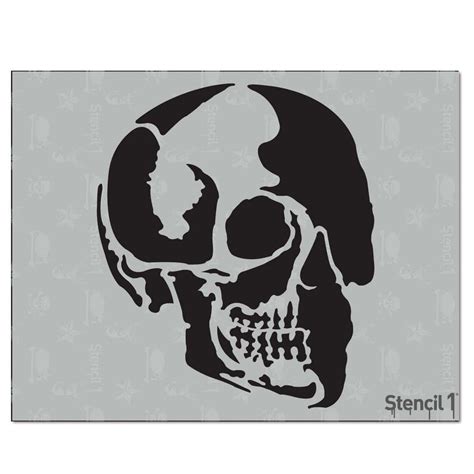 Stencil1 Skull Profile Stencil S1 01 53 The Home Depot